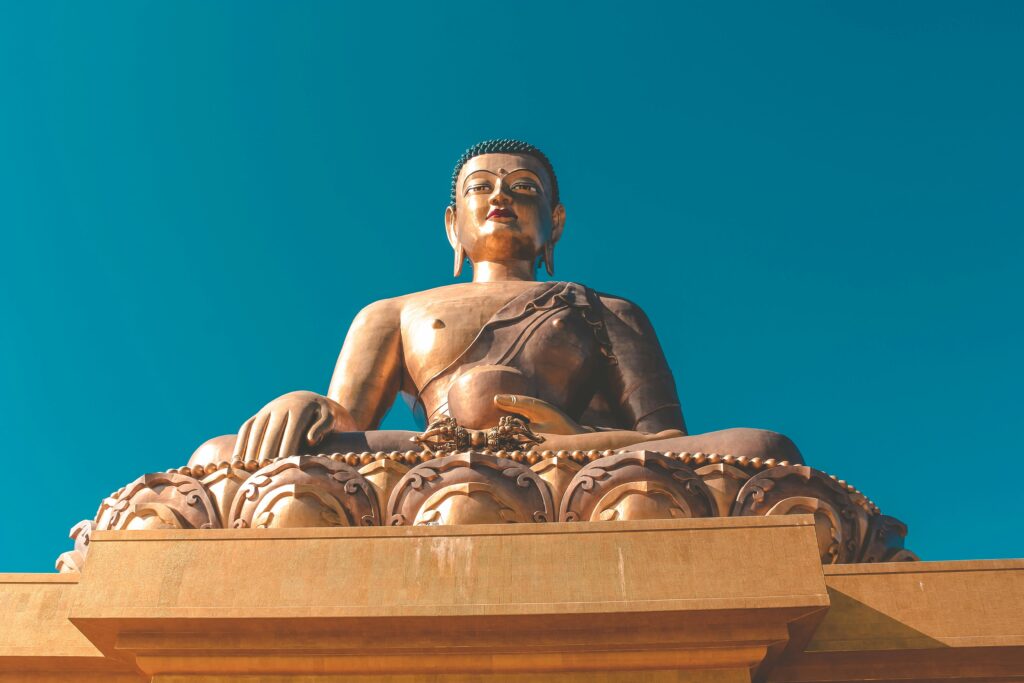 pexels-photo-2810269-2810269 Stunning view of the Buddha Dordenma statue under a clear blue sky in Bhutan.